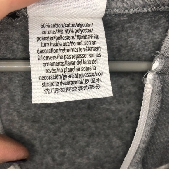 PINK by Victorias Secret pink and grey zip up logo hoodie. Size medium - Picture 8 of 8